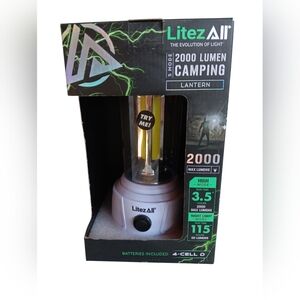 2000 Lumen Camping Lantern - Black